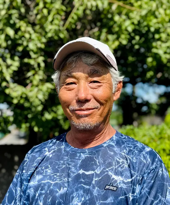 写真：中央林間テニスクラブ代表 大束 哲